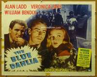 j063 BLUE DAHLIA style B half-sheet movie poster '46 Ladd, Veronica Lake