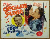 j087 CHOCOLATE SOLDIER half-sheet movie poster R62 Nelson Eddy, Rise Stevens