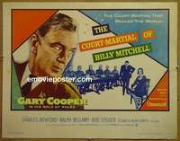 j094 COURT-MARTIAL OF BILLY MITCHELL half-sheet movie poster '56