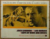 j108 DAYS OF WINE & ROSES half-sheet movie poster '63 Jack Lemmon, Remick