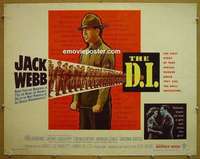 j114 DI half-sheet movie poster '57 Jack Webb, Marines, Dubbin