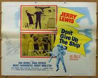j119 DON'T GIVE UP THE SHIP style B half-sheet movie poster '59 Jerry Lewis