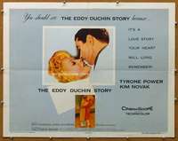 j126 EDDY DUCHIN STORY style A half-sheet movie poster '56 Power, Kim Novak