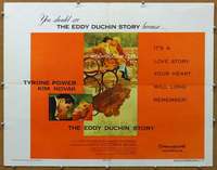 j127 EDDY DUCHIN STORY style B half-sheet movie poster '56 Power, Kim Novak