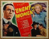 j131 ENEMY OF WOMEN half-sheet movie poster '44 Woods as Joseph Goebbels
