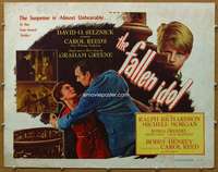j134 FALLEN IDOL half-sheet movie poster '49 Ralph Richardson, Morgan