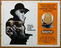 j559 FAMILY PLOT half-sheet movie poster '76 Alfred Hitchcock, Karen Black