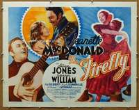 j139 FIREFLY half-sheet movie poster R62 Jeanette MacDonald, Jones