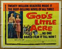 j171 GOD'S LITTLE ACRE style A half-sheet movie poster '58 Ryan, Louise
