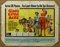 j172 GOD'S LITTLE ACRE style B half-sheet movie poster '58 Ryan, Louise