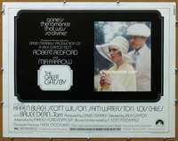 j177 GREAT GATSBY half-sheet movie poster '74 Robert Redford, Mia Farrow