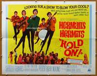 j196 HOLD ON half-sheet movie poster '66 rock 'n' roll, Herman's Hermits!
