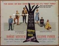 j197 HOME FROM THE HILL half-sheet movie poster '60 Robert Mitchum, Parker