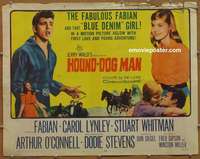 j203 HOUND-DOG MAN half-sheet movie poster '59 Fabian, Carol Lynley