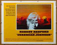 j221 JEREMIAH JOHNSON half-sheet movie poster '72 Robert Redford, Pollack