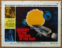 j230 JOURNEY TO THE FAR SIDE OF THE SUN half-sheet movie poster '69 sci-fi