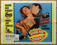 j237 KISS ME DEADLY style A half-sheet movie poster '55 Spillane, Aldrich