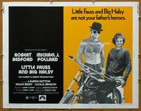 j263 LITTLE FAUSS & BIG HALSY half-sheet movie poster '70 Robert Redford