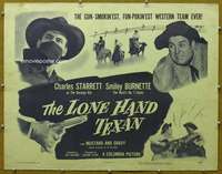 j269 LONE HAND TEXAN half-sheet movie poster '47 Charles Starrett