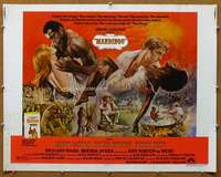 j287 MANDINGO half-sheet movie poster '75 Ken Norton, Brenda Sykes