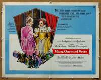 j291 MARY QUEEN OF SCOTS half-sheet movie poster '72 Vanessa Redgrave