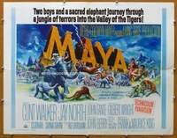 j295 MAYA half-sheet movie poster '66 Clint Walker, a thousand adventures!