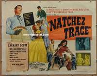 j308 NATCHEZ TRACE half-sheet movie poster '59 Zachary Scott