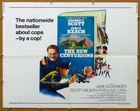 j309 NEW CENTURIONS half-sheet movie poster '72 George C. Scott, Fleischer