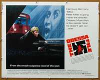 j319 ODESSA FILE half-sheet movie poster '74 Jon Voight, Maximilian Schell