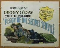 j342 PEGGY OF THE SECRET SERVICE half-sheet movie poster '25 sexy O'Day!