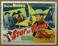 j417 STAR OF TEXAS half-sheet movie poster '53 Sheriff Wayne Morris!