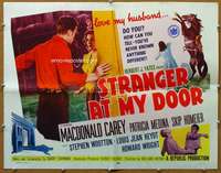 j423 STRANGER AT MY DOOR style A half-sheet movie poster '56 MacDonald Carey