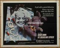 j426 SUGARLAND EXPRESS half-sheet movie poster '74 Steven Spielberg, Hawn