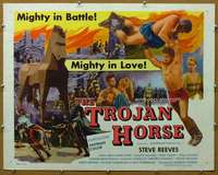j471 TROJAN HORSE half-sheet movie poster '62 Steve Reeves, Barrymore
