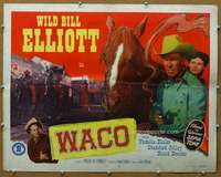 j493 WACO half-sheet movie poster '52 Wild Bill Elliott in Texas!