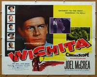 j502 WICHITA style B half-sheet movie poster '55 Joel McCrea, Lloyd Bridges