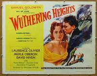 j511 WUTHERING HEIGHTS half-sheet movie poster R55 Olivier, Oberon