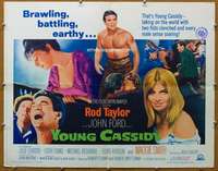 j515 YOUNG CASSIDY half-sheet movie poster '65 John Ford, Rod Taylor