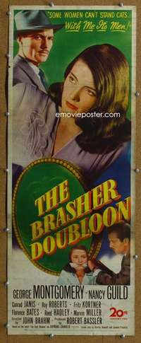 j604 BRASHER DOUBLOON insert movie poster '47 George Montgomery