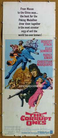 j642 CORRUPT ONES insert movie poster '67 orgy of evil, Robert Stack