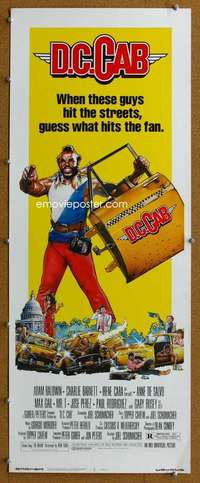 j653 DC CAB insert movie poster '83 Mr. T, Drew Struzan artwork!