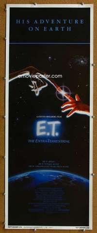 j671 ET insert movie poster '82 Steven Spielberg, Drew Barrymore