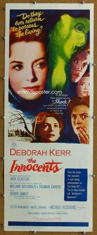 j731 INNOCENTS insert movie poster '62 Deborah Kerr, Michael Redgrave