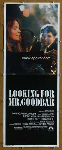 j774 LOOKING FOR MR GOODBAR insert movie poster '77 Diane Keaton