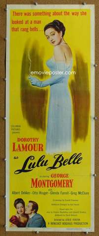 j779 LULU BELLE insert movie poster '48 sexy Dorothy Lamour!