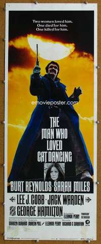 j785 MAN WHO LOVED CAT DANCING insert movie poster '73 Burt Reynolds