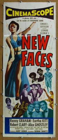j809 NEW FACES insert movie poster '54 Ronny Graham, Eartha Kitt