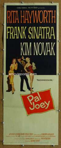 j826 PAL JOEY insert movie poster '57 Rita Hayworth, Sinatra, Novak