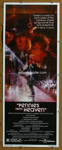 j831 PENNIES FROM HEAVEN insert movie poster '81 Steve Martin, Peak
