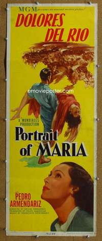j839 PORTRAIT OF MARIA insert movie poster '44 Armendariz, Del Rio